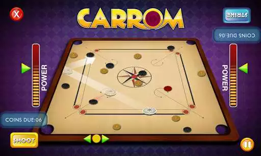Play Carrom Star 3D as an online game Carrom Star 3D with UptoPlay