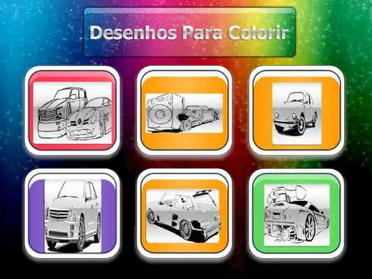 Play Carros para colorir
