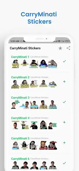 Play Carryminati Stickers  and enjoy Carryminati Stickers with UptoPlay