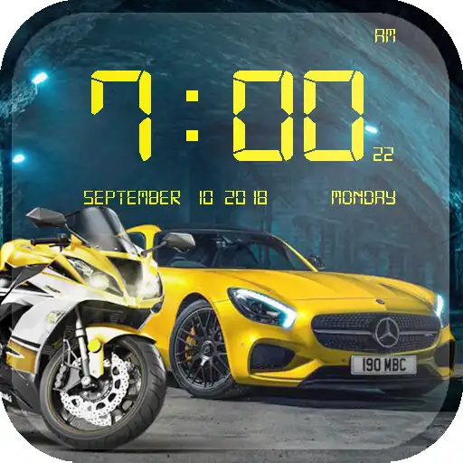 Play Cars and Bikes Clock Live Wallpaper HD New 2018 APK