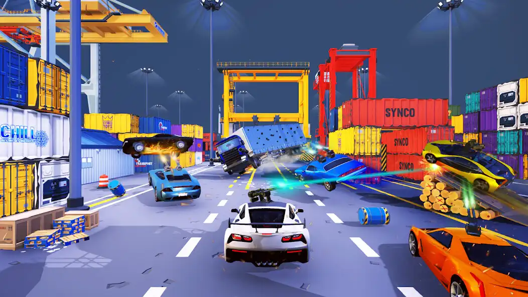Play Cars Battle: War Shooting Game as an online game Cars Battle: War Shooting Game with UptoPlay