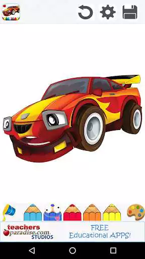 Play Cars Coloring Book Game as an online game Cars Coloring Book Game with UptoPlay