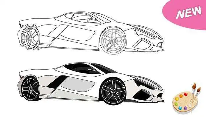 Play Cars Coloring Book - Vehicles Coloring Pages