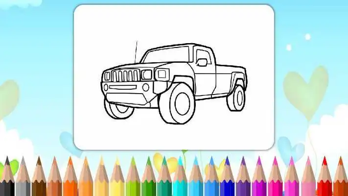 Play Cars Coloring Pages Book for Kids