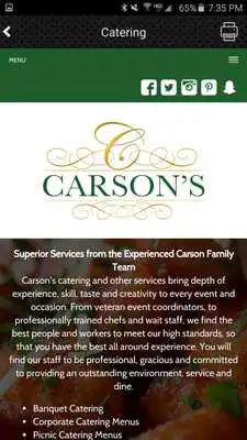 Play Carsons Catering