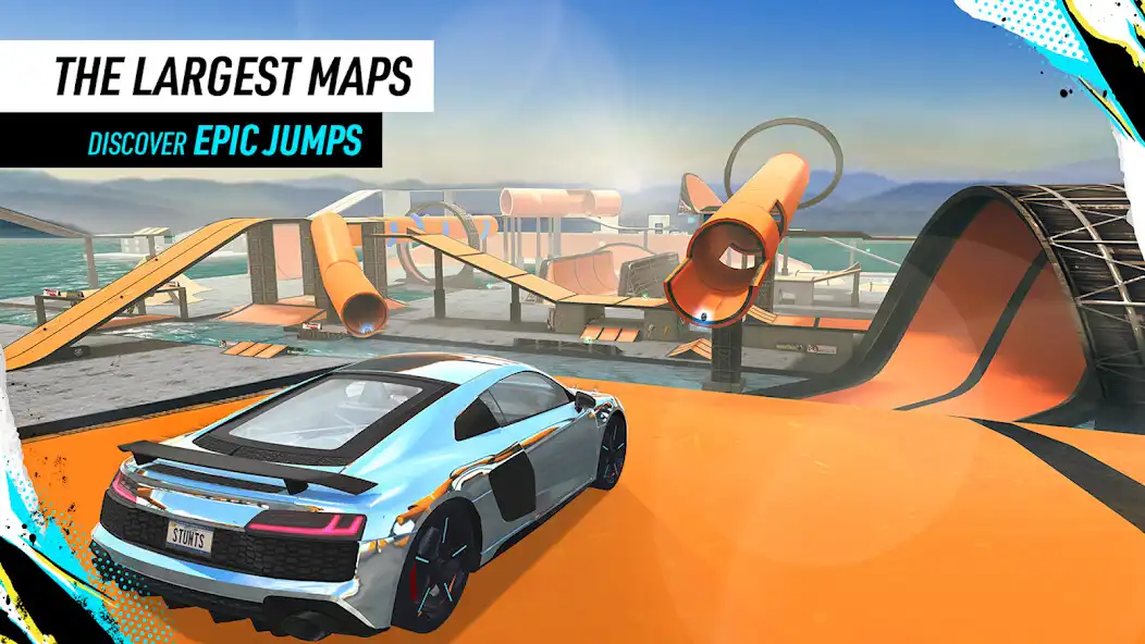 Play Car Stunt 3D: Mega Ramp as an online game Car Stunt 3D: Mega Ramp with UptoPlay