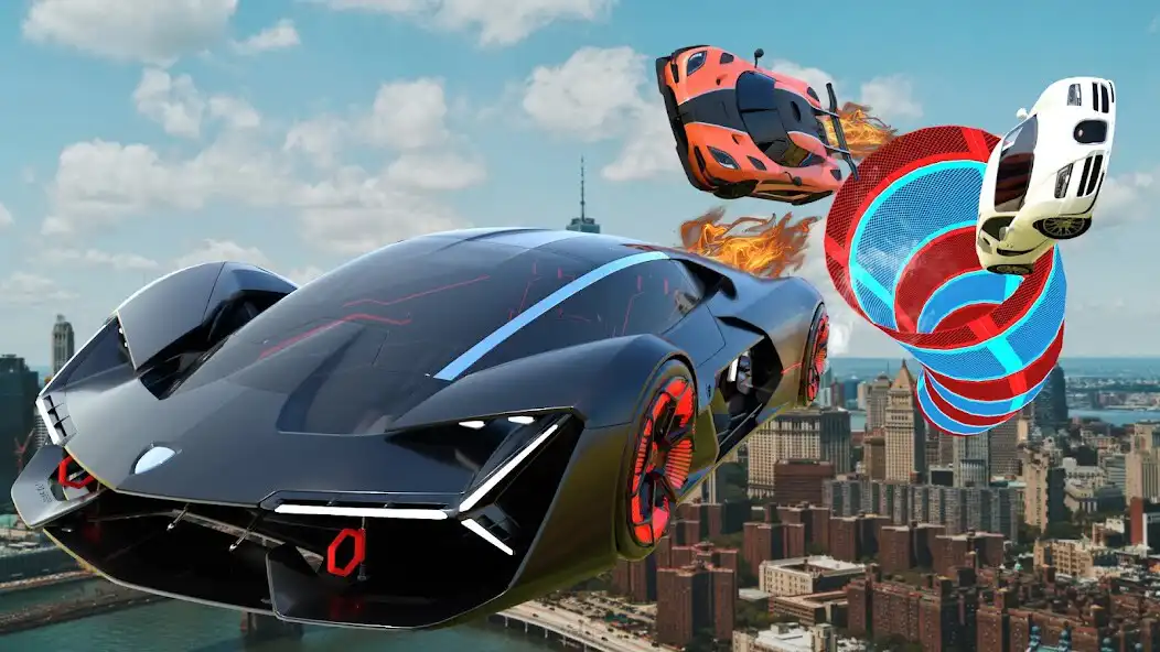 Play Car Stunts Racing Games 3D as an online game Car Stunts Racing Games 3D with UptoPlay