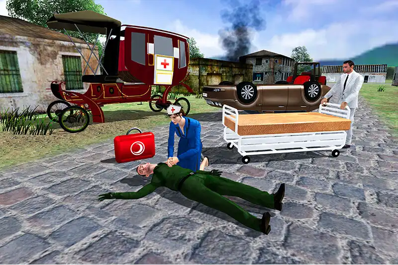 Play Cart Ambulance Village as an online game Cart Ambulance Village with UptoPlay
