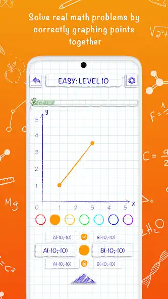Cartesian graph coordinates online game with UptoPlay