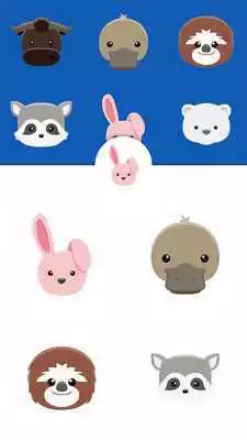 Play Cartoon Animal Faces Mask