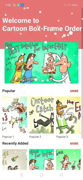 Play Cartoon Box - Frame Order  and enjoy Cartoon Box - Frame Order with UptoPlay