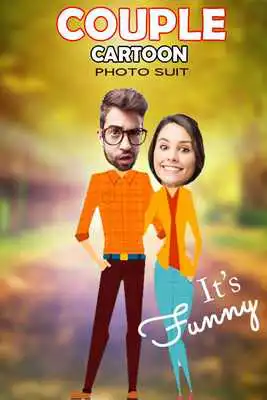 Play Cartoon Couple Photo Suit - Cartoon Photo Editor
