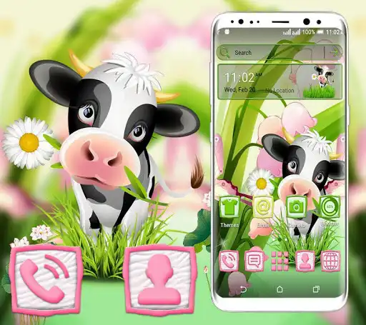 Play Cartoon Cow Launcher Theme  and enjoy Cartoon Cow Launcher Theme with UptoPlay
