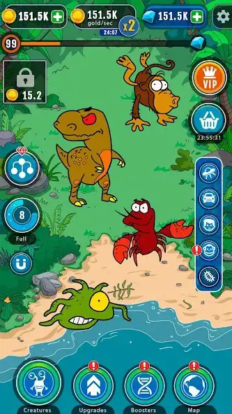 Play Cartoon Evolution : Merge Them All as an online game Cartoon Evolution : Merge Them All with UptoPlay