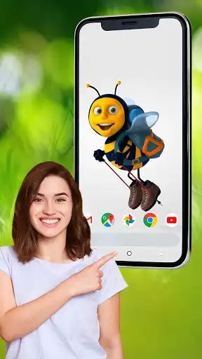 Play Cartoon live wallpaper: bee wallpaper  and enjoy Cartoon live wallpaper: bee wallpaper with UptoPlay