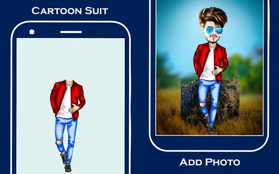 Play Cartoon photo editor suit as an online game Cartoon photo editor suit with UptoPlay
