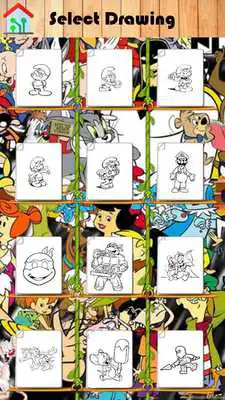 Play Cartoons hero coloring pages
