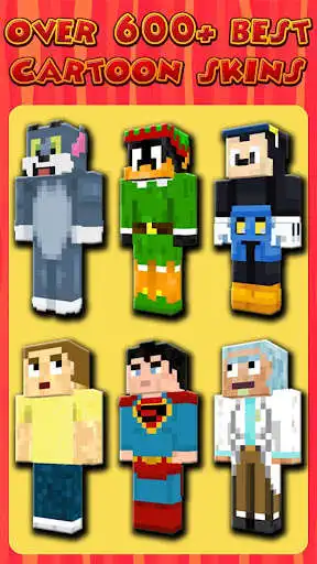 Play Cartoon Skins for Minecraft PE  and enjoy Cartoon Skins for Minecraft PE with UptoPlay