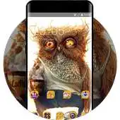 Free play online Cartoon Theme Cute Owl Wallpaper HD APK