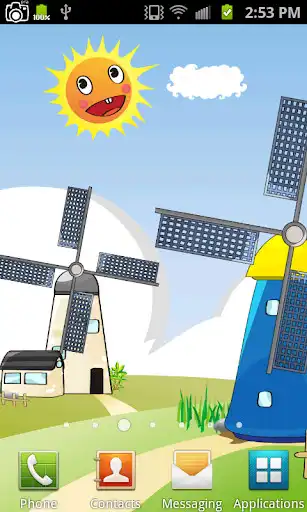 Play Cartoon Windmill LiveWallpaper as an online game Cartoon Windmill LiveWallpaper with UptoPlay