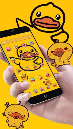 Play Cartoon yellow cute duck theme, Butterfly Icon as an online game Cartoon yellow cute duck theme, Butterfly Icon with UptoPlay