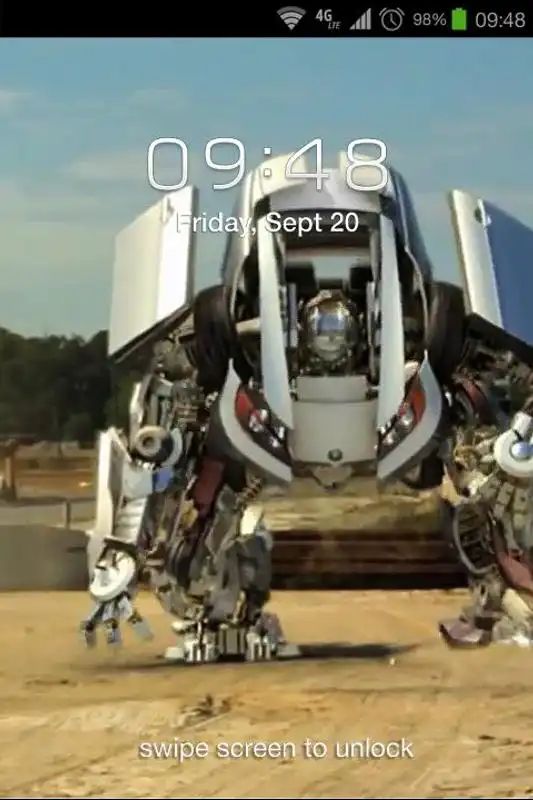 Play Car Transformer Live Wallpaper
