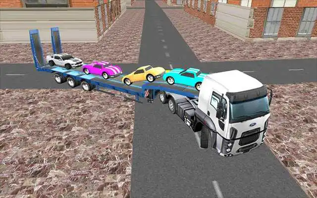 Play Car Transporter Trailer Truck