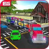 Free play online Car Transport Offroad Truck: NYC Destination Point APK