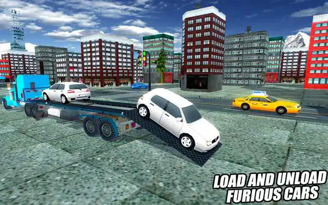 Play Car Transport Trailer Truck