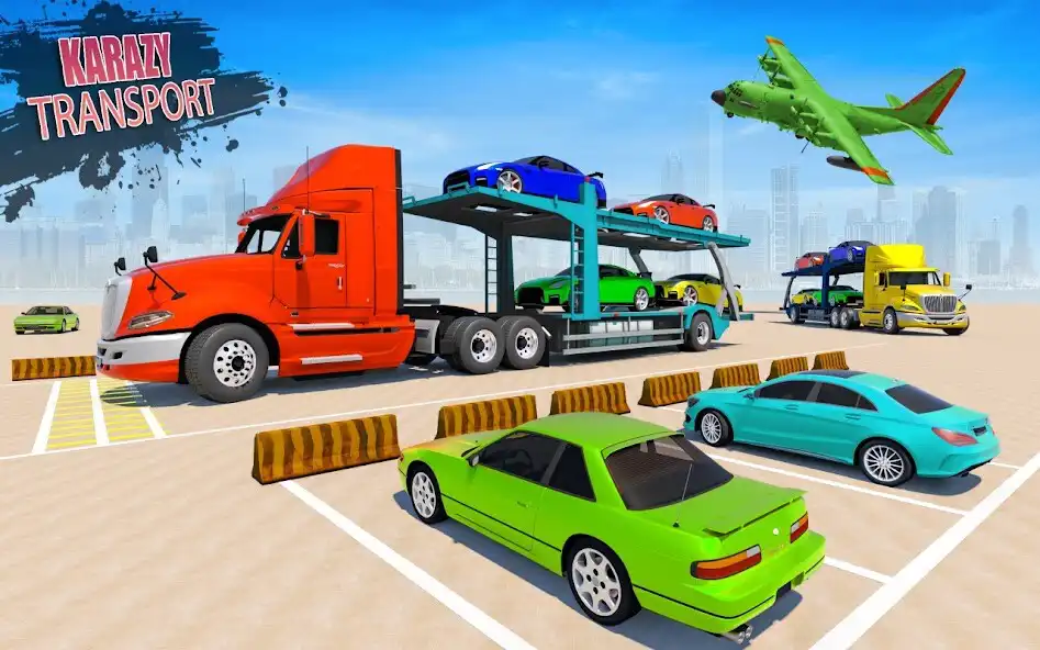 Play Car Transport: Truck Games Sim as an online game Car Transport: Truck Games Sim with UptoPlay
