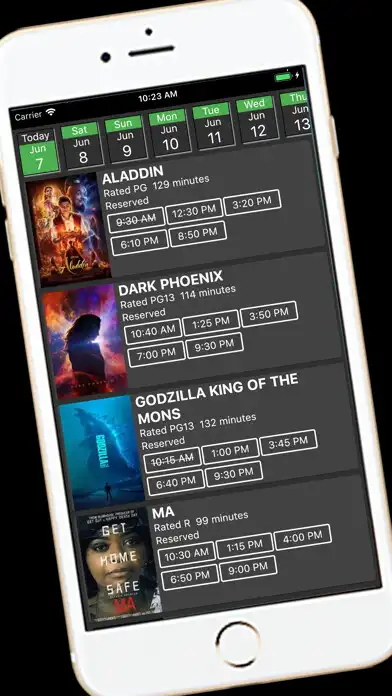 Play iPhone app Carver Cinemas with UptoPlay