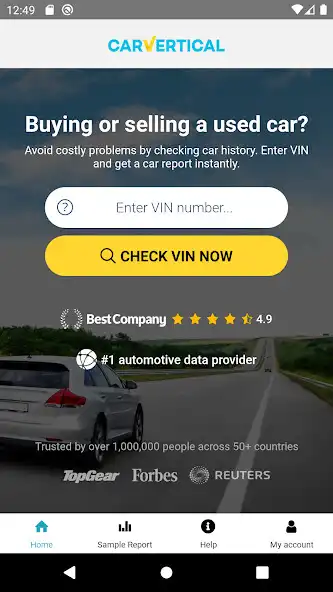 Play carVertical: Check Car History  and enjoy carVertical: Check Car History with UptoPlay