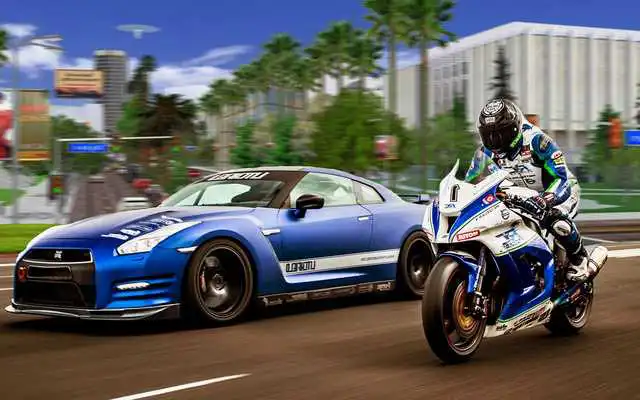 Play Car vs Bike: Extreme Racing Zone