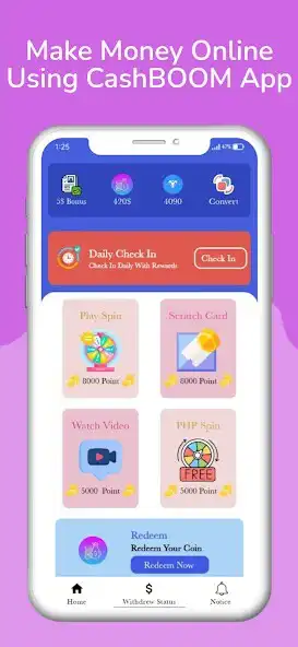 Play CashBOOM - Earn Real Money  and enjoy CashBOOM - Earn Real Money with UptoPlay