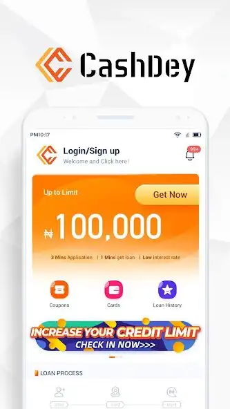 Play CashDey-reliable loan  and enjoy CashDey-reliable loan with UptoPlay