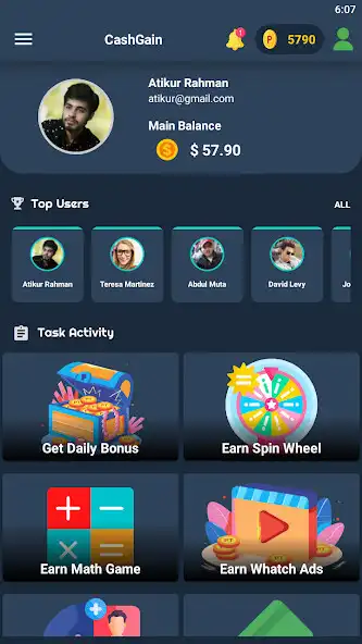 Play CashGain Reward Earn Money  and enjoy CashGain Reward Earn Money with UptoPlay