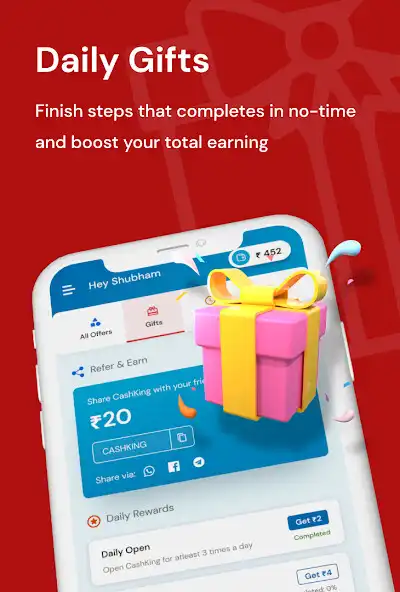 Play Cash King: Cash Earning App as an online game Cash King: Cash Earning App with UptoPlay