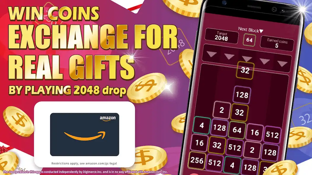Play Cash Rewards - 2048 drop  and enjoy Cash Rewards - 2048 drop with UptoPlay