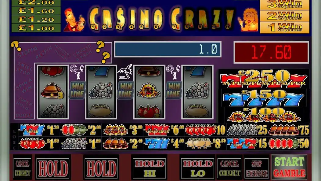 Play Casino Crazy Club UK Fruit Machine Simulation as an online game Casino Crazy Club UK Fruit Machine Simulation with UptoPlay