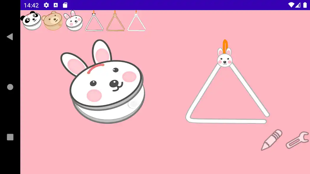Play Castanets and Triangle as an online game Castanets and Triangle with UptoPlay