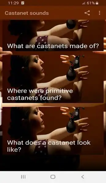 Play Castanet sounds  and enjoy Castanet sounds with UptoPlay