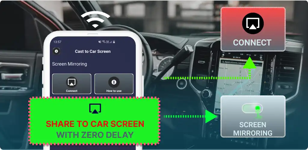 Play Cast Car Screen - Mirror Link  and enjoy Cast Car Screen - Mirror Link with UptoPlay