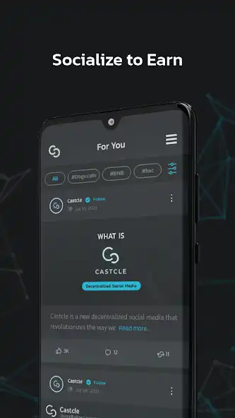 Play Castcle - Decentralized Social as an online game Castcle - Decentralized Social with UptoPlay