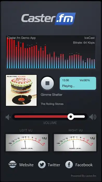 Play Caster.fm Demo App as an online game Caster.fm Demo App with UptoPlay