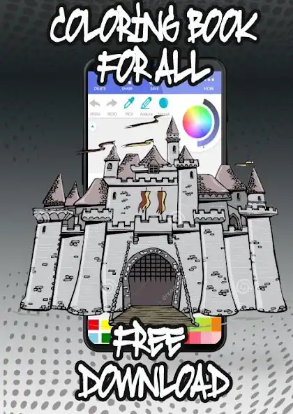 Play Castle and House Coloring Books as an online game Castle and House Coloring Books with UptoPlay