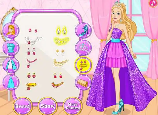 Play castle princess dress up