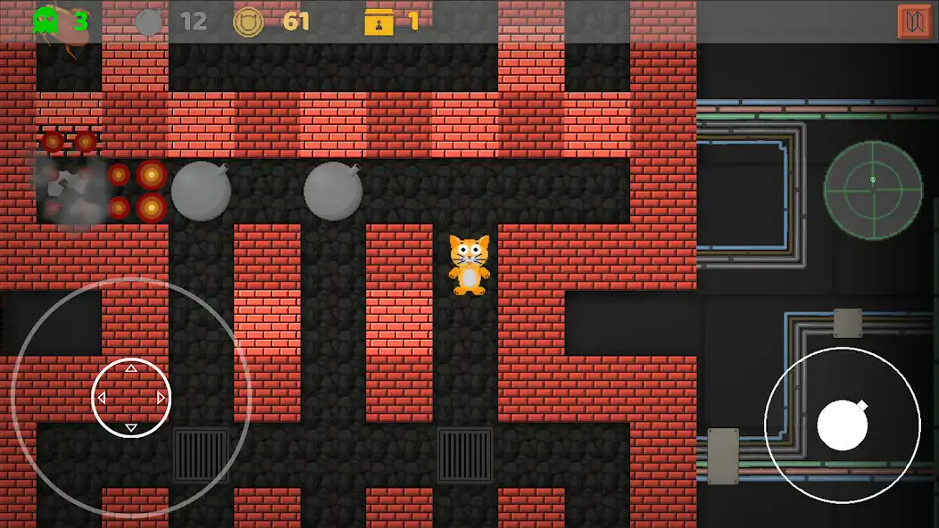 Play Catabomber: Offline pixel game as an online game Catabomber: Offline pixel game with UptoPlay