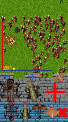 Play Catapult castle defense as an online game Catapult castle defense with UptoPlay