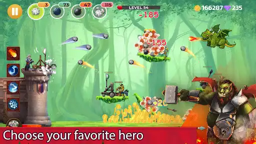 Play Catapult Wars as an online game Catapult Wars with UptoPlay