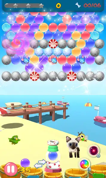 Play Cat Bubble as an online game Cat Bubble with UptoPlay